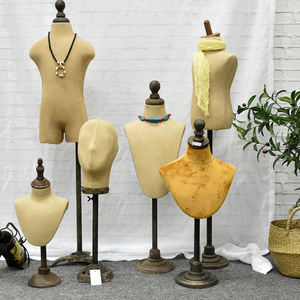 Vintage Necklace Mannequin Jewelry Bust Pendant Display Stand Vintage <strong>Art</strong> <strong>Old</strong> Fashion Design Jewelry Mannequin Stand - Product Image 6