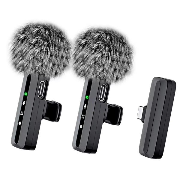 Upgrade SE83 Mini Lavalier Wireless Microphone Long Endurance Outdoor Live Streaming Lapel Type-C USB