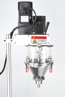 Machine de remplissage de poudre semi-automatique de paillasse, haute précision (0,01g-0,5g) avec remplisseur à vis sans fin pour laboratoire, R&D et petites entreprises