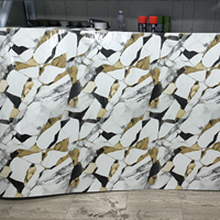 ملصق ورق جدران رخامي من البي في سي للديكور، ذاتي اللصق ومقاوم للماء، لتغليف أسطح الطاولات والمطابخ والأثاث