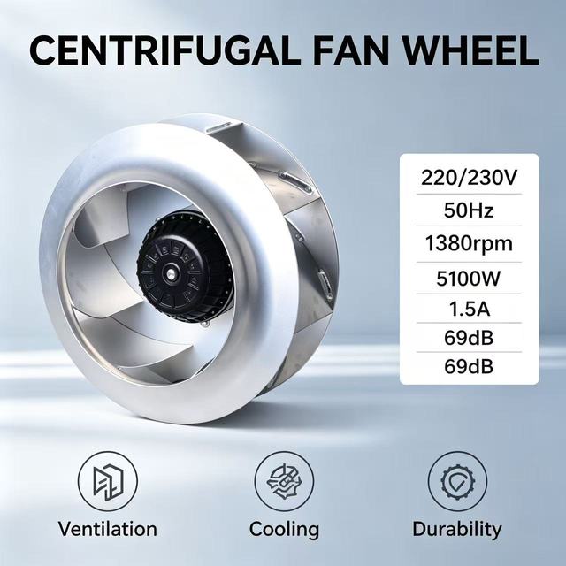 B4E400-185A-AS00 220V/230V High-Efficiency AC Centrifugal Fan with Impeller Technology Achieving Ultimate Energy Efficiency