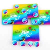 Porte-dossards en plastique réutilisables pour course à pied, clips en plastique pour numéros de course, boucles pour marathon