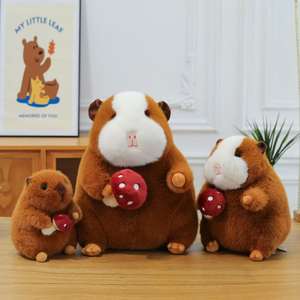 Nouvelle peluche de cochon d'Inde adorable et mignonne, transfrontalière, en train de câliner un <span class=keywords><strong>champignon</strong></span>, poupée de machine à griffes, cadeau/cadeau. - Product Image 6