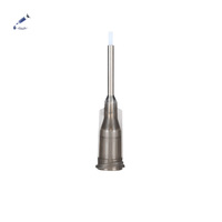 Aiguille de distribution Liscoe 25G 1" en acier inoxydable avec revêtement PTFE Téflon, embout Luer Lock résistant aux produits chimiques, pointe pour colle, OEM