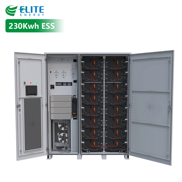 LiFePO4 230kWh All in One Energy Storage Cabinet High Voltage Container Lithium Battery Solar System for Industrial Commercial