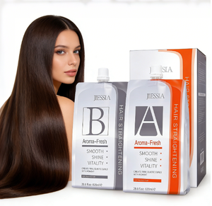 Crème lissante pour cheveux à usage professionnel en salon, formule douce pour tous types de cheveux, sans ammoniaque, parfum délicat - Product Image 1