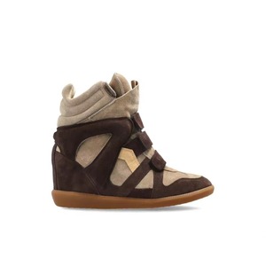Baskets compensées montantes personnalisées unisexe à talon compensé invisible avec fermeture Velcro, chaussures décontractées, vente en gros, directement du fabricant - Product Image 2