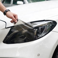 Film en TPU pour phare de voiture, impression florale dédiée aux modèles TESLA Y, 8mil, épaisseur auto-guérison