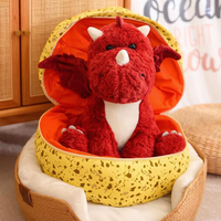 Peluche Dragon Personnalisée Mignonne, Coussin Œuf en Peluche, Poupée Fantaisie Kawaii, Cadeau à Câliner, Anniversaire, Vente en Gros, OEM, ODM