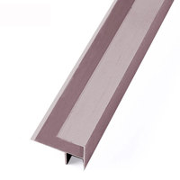 Bande antidérapante en aluminium extrudé pour l'intérieur Bord de marche en métal Garniture d'escalier en pierre Pièces d'escalier à nez