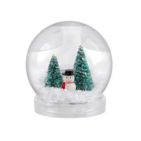 Jouet intéressant pour enfants, figurine de Noël personnalisée, miniature, kit de globe à neige en plastique vide à faire soi-même, boule de neige pour enfants, jouets éducatifs