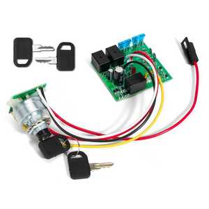 สวิตช์สตาร์ทแบบสัมผัสเดียว John Deere รุ่น AM132500U พร้อมมอเตอร์และกุญแจสำหรับอุปกรณ์เสริมรถแทรกเตอร์ - Product Image 1