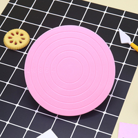 14 cm Kuchen dekorieren Plattenspieler Super stabiler leichter Plastik tisch mit seitlichem Dreh werkzeug zum Dekorieren von Kuchen
