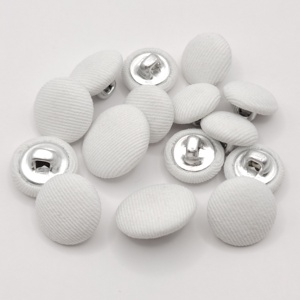 Nhà Máy Bán buôn kích thước khác nhau vải trắng vải bao phủ Dome may nút cho quần áo - Product Image 5