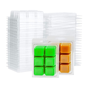 Wax Melt Clamshells Molds wax Melt Containers 6 cavity Clear - Temu