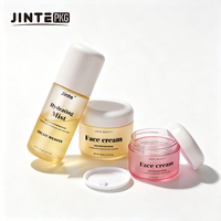 Emballages cosmétiques personnalisés en gros : flacon capsule + pot capsule, couleur givrée, 60 ml, 100 ml, 150 ml, PET, flacon pour huile corporelle