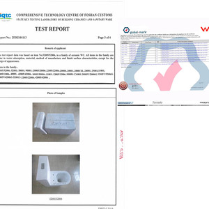 WC Vortex Tornado à chasse silencieuse, cuvette et réservoir deux pièces, en céramique quartz, pour salle <span class=keywords><strong>de</strong></span> bain domestique, 4 étoiles - Product Image 3