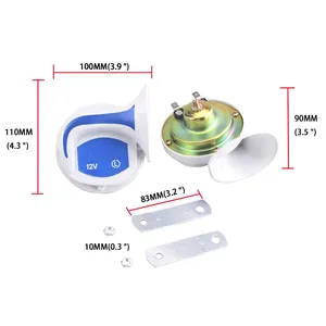 115dB Loud tự động loa báo động 12V tone ABS Xe thuyền xe động cơ xe máy van xe tải còi báo động lớn còi xe tín hiệu tự động còi - Product Image 6