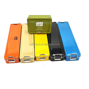 Contenitore Rettangolare in Metallo con Cerniera e Chiusura Sicura 270*70*37mm per Attrezzi, Attrezzatura da Pesca, Cioccolato, Caramelle, Conservazione Alimenti - Product Image 5