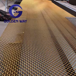 Sang trọng chất lượng cao kim loại lưới nước rèm cửa kim loại Ốp Thác chuỗi Rèm Cửa Nhà tường treo trang trí lưới - Product Image 5