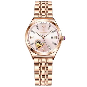 Reloj de Pulsera Cronógrafo Casual de Lujo para Mujer, Correa de Acero Inoxidable, Manecillas Luminosas, Reloj de Cuarzo para Negocios, Aleación, Envío Directo - Product Image 5