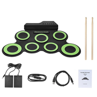 Digital Colorful Roll Up Practice Electric Drum Set Professional Snare Drum