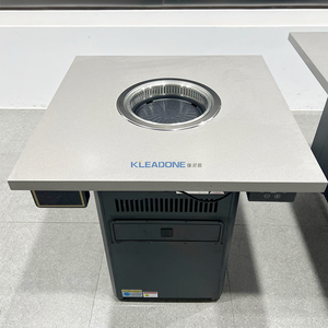 Kleadone Tùy chỉnh không khói Hàn Quốc BBQ nướng bảng thép không gỉ nhà hàng khách sạn ăn thịt nướng bảng cho sử dụng thương mại - Product Image 3