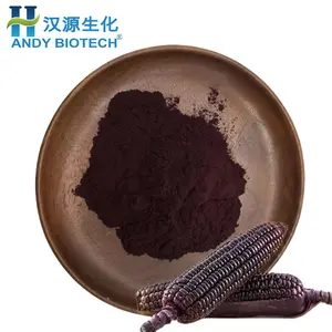 중국 도매 천연 보라색 옥수수 씨앗 5% 15% 25% 안토시아닌 보라색 옥수수 추출물