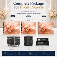 Pantalla LED P2.97 para Exteriores de Alquiler, 500x500mm, 7680Hz, Pantalla LED para Escenarios, Video Wall para Bodas, Ceremonias, Eventos, Fábrica