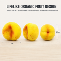 Jouet Squishy Orange Mandarine Doux à Presser, Fruit d'Agrumes Anti-Stress avec Porte-clés et Pochette Transparente pour Enfants et Adultes – Vente au Détail