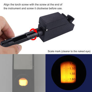 Takı değerleme için taşınabilir taş refraktometre dahili ışık, kırılma yağı ve aksesuarları - Product Image 4
