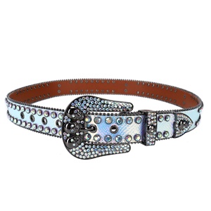 Cintura da donna in pelle PU con strass in lega, fibbia a teschio, stile Hip Hop Punk, personalizzata, di tendenza, alla moda, <span class=keywords><strong>Baita</strong></span> Manufacturer - Product Image 2