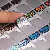 Etiquetas Adhesivas Holográficas con Números de Serie y Código QR Láser, Anti-Falsificación, para Envases de Cosméticos (Pasta de Dientes, PET)