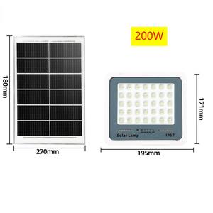 OEMソーラーパネル街路灯IP67 100W ACバッテリー<span class=keywords><strong>LED</strong></span>投光器屋外プラスチックABS CE認証壁掛けガーデンリモコン - Product Image 3