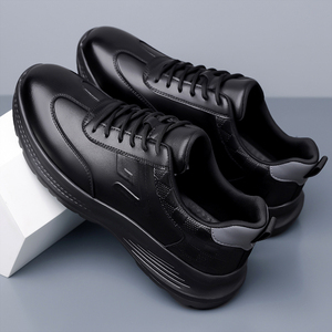 Nuevo Diseño, Venta Caliente, Zapatillas Deportivas Casuales de Microfibra para Hombre, Ligeras y Cómodas para Caminar, Color Negro y Blanco - Product Image 2