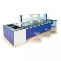 Mesas de Laboratorio de Química para Aulas Escolares Cartmay, Bancos de Laboratorio Modulares con Superficie de Resina Epoxi