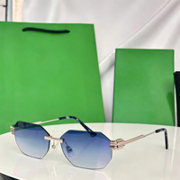 Lunettes de soleil unisexes carrées à monture intégrale, verres dégradés en PC, style rétro, mode, haute qualité, protection UV400, pour l'extérieur