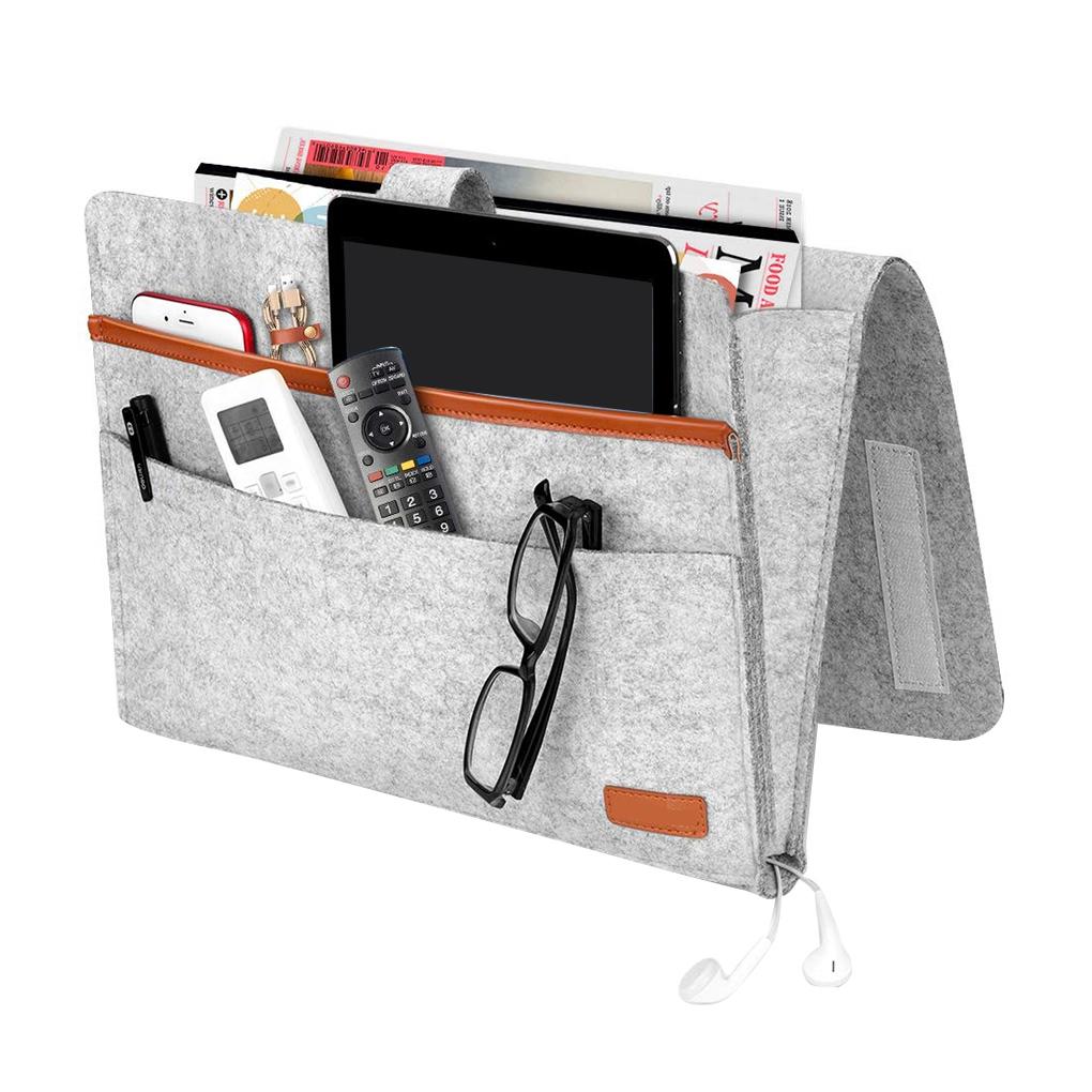Органайзер из войлока для дивана, органайзер с карманами для подлокотников, держатель для журнала газет с дистанционным управлением