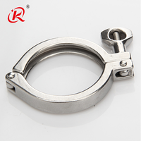 Colliers de serrage sanitaires Tri-Clamp en acier inoxydable SS 304 316L 13MHH à une seule goupille pour l'industrie alimentaire