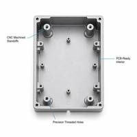 Caja de Aluminio Anodizado Cepillado 6061 para Electrónica, Carcasa Personalizada, Proyecto de Doblado de Chapa Metálica Mecanizada por CNC