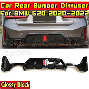 BMW G20 Rear Bumper <b>Lip</b> Carbon Fiber Look Sports Style Car Rear Bumper <b>Splitter</b> Car Accessories for BMW G20 2020-2022 Body Kit - Product Image 4
