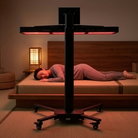 Appareil de luminothérapie rouge pour le visage, les mains et le corps entier, panneau XL sur pied avec panneau LED infrarouge proche, prise US, YUCHI Soins de la peau et de la santé