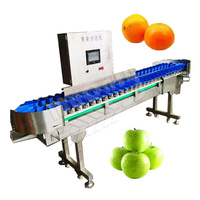 Myonly Automatische Roestvrijstalen Vis Verse Garnaal Zoete Aardappel Datumgrootte Sorteermachine Naar Gewicht Voor Mangosteen