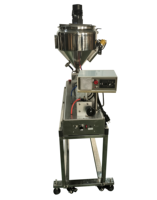 Machine de remplissage de graisse visqueuse chauffée avec mélangeur et support de table (graisse visqueuse, beurre, fromage, sauce, gel)