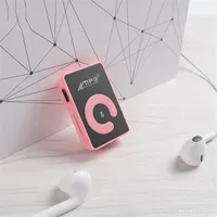 Lecteur MP3 USB portable mini à clip Clé C, Walkman en métal durable, lecteur multimédia musical, son HiFi, prend en charge les cartes Micro SD TF pour