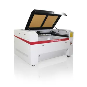 Co2 cnc máquina de corte e gravação a laser 1390 com duas cabeças 80w 150w para papelão tecido pano metalóide materiais