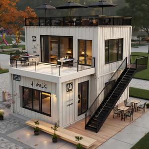 Complexe de conteneurs préfabriqués multifonctionnels de 40 pieds pour projet clé en main, avec aménagement flexible et démarrage rapide, pour centre communautaire de glamping - Product Image 2