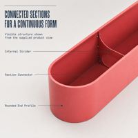 Pots de fleurs modulaires en métal sur mesure, sections soudées, verrouillage par vis pour aménagement paysager extérieur