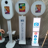 Photomaton Magique à Écran Tactile avec Impression Instantanée pour Appareils Photo Reflex et Smartphones – Machine à Selfie pour Événements