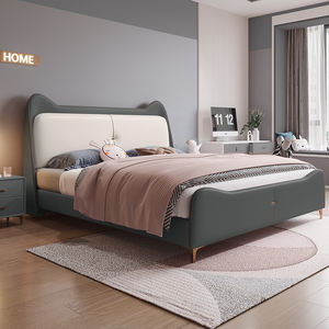 आधुनिक गुलाबी एकल बच्चों को रिवॉल्विंग कैट कान डिजाइन के साथ जुड़वां बिस्तर - Product Image 6